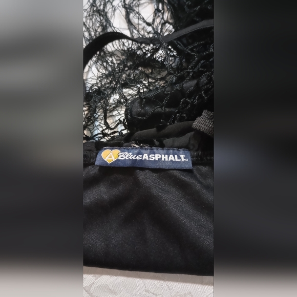 Black Floral Shawl with Fringe - Picture 9 of 9